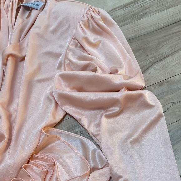 Betsy & Adam Vintage Pink Wrap Dress size Small - Picture 12 of 12